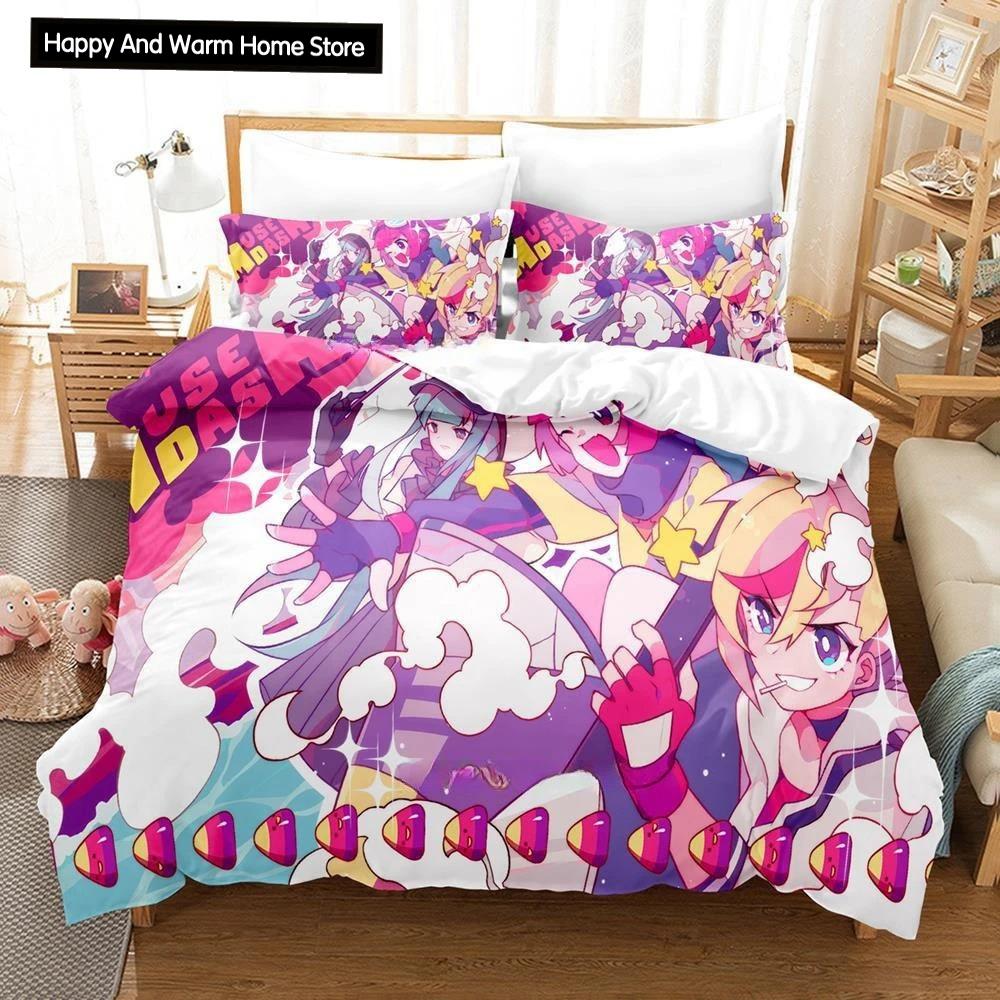 

Comforter Fashion 3D Print Music Game Muse Dash Bedding Set Single Twin Full Queen King Size Bed Set Adult Boys Bedroom S Comforter (quilt)-EU Single(135*200cm)3pcs