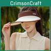 Summer Ice Silk Wide Brim Sun Hat With Breathable Mesh For Outdoor Travel Women