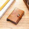 Rfid ID Card Holder Luxury Purse Wallet Men Passport Holder Small Smart Metal Bank Credit Leather Cardholder for Women Card Bag
