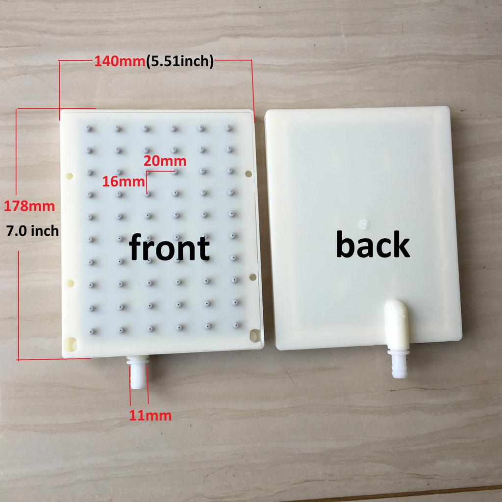 MTTUZK ABS Rectangular 140*178mm Shower intubation type interface Shower head 6 X 10 holes Top Spray Shower Head Accessorie