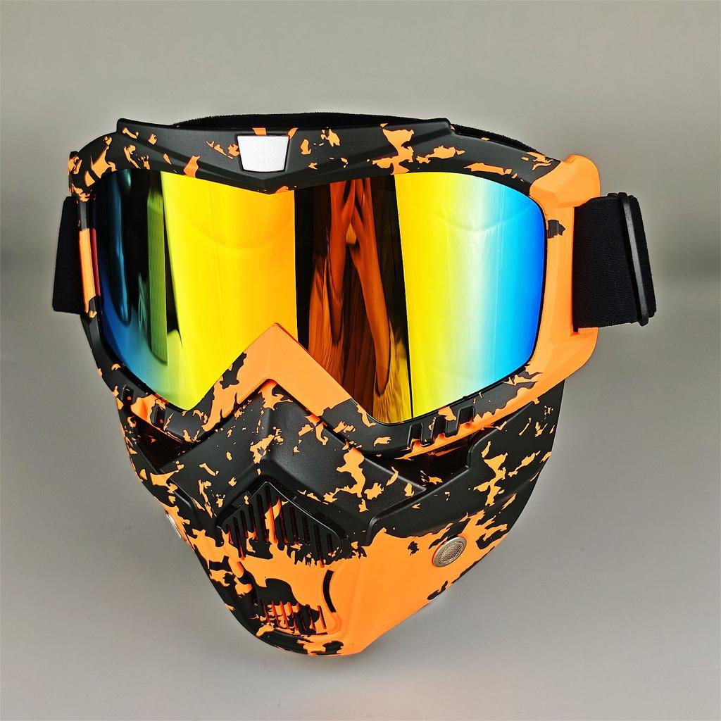 Moto Snow Goggles Mask UV400 Outdoor Riding Men's Windproof Sand Goggles Helmet Mask Mask