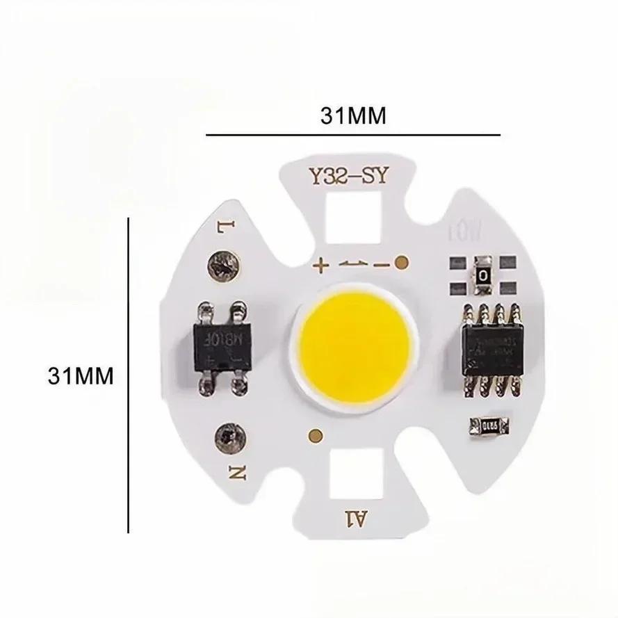 10PCS 12W Y32 Driver Free Use LED COB Lamp Chip Bulb Real Power Input for Outdoor LED Bulb FloodLight Cold Warm White 220V/110V