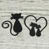 Kitty Cats Suit Knife Mold DIY Printing Steel Mould for Craft Card Making