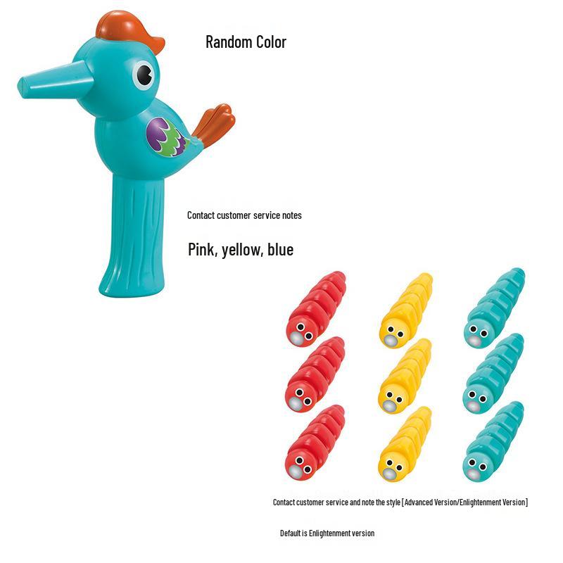 

Игрушка «Дятел ловит червяков»: Магнитная игра для родителей и детей для 1-2-летних, способствует раннему обучению, развитию интеллекта и распознаванию цветов.