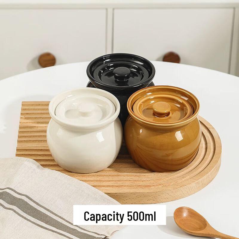 Jiakangming Ceramic Double Boiler Stew Pot