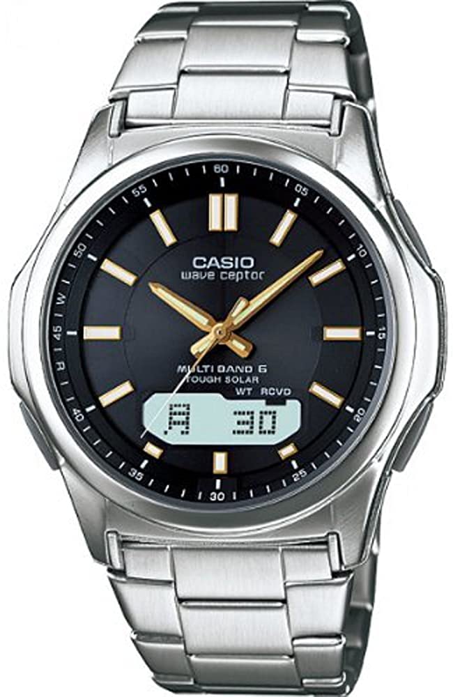 

Солнечные часы Casio WAVE CEPTOR с радиосинхронизацией, совместимые с 6 мировыми станциями времени, мужские, (WVA-M630D-1A2JF)