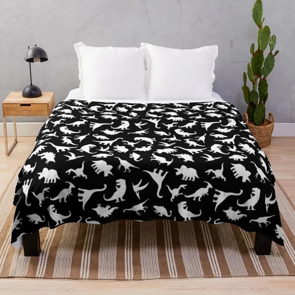 Manta de Jantar Desenho Animado Dinossauro Macia Leve Durável Aconchegante Cama Sofá Viagem Acampamento Manta de Pelúcia para Crianças Adolescente Adulto