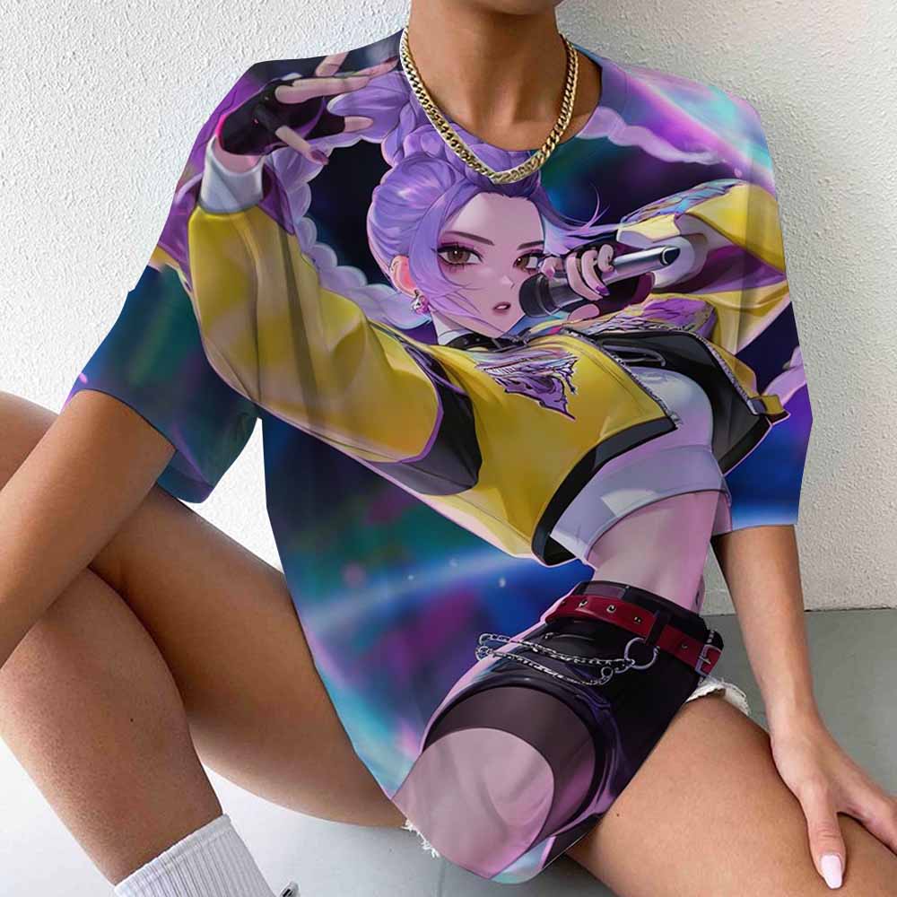 Y2k 90s 2000s hot selling fashion T-shirt art Kpop witch hunting group T-shirt printed short sleeved T-shirt clothing top