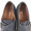 80s-90s Vintage YANKO Monk Strap Shoes Navy Size 8.5EE 26.5 Men's(USED)