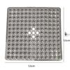 Square Bath Mat, Non-slip Bath Mat with Suction Cup, Bath Mat, Drain Hole, Machine Washable