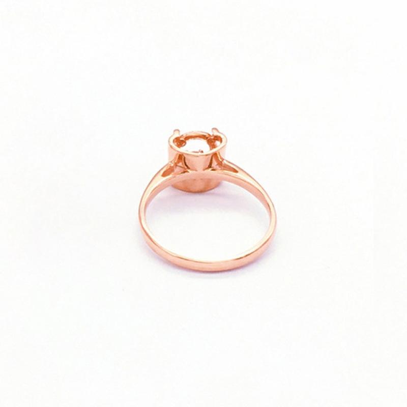Purple Gold Smart Zircon Shiny Rose Gold Plated Color Gold Classic Temperament Ring Opening