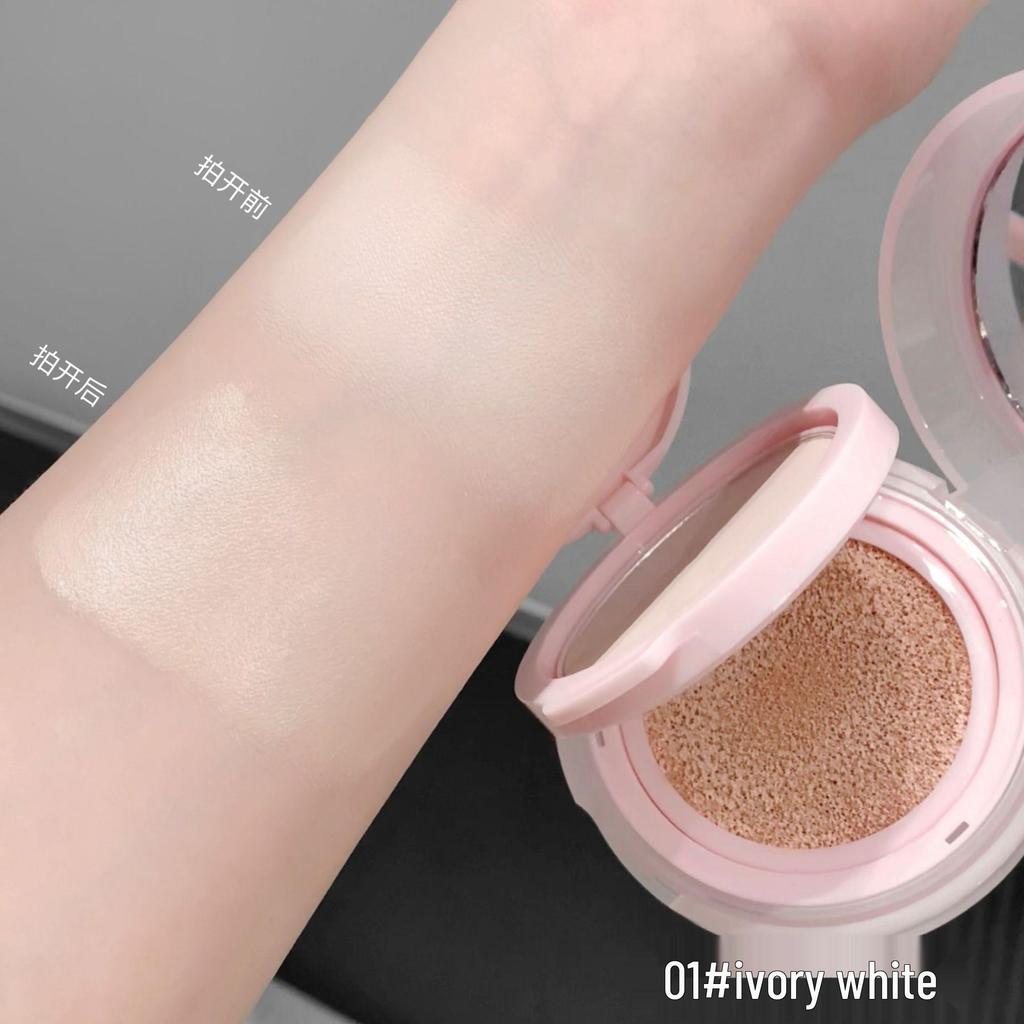 Gegebear Double Layer Nude Cushion Foundation - Matte, Long-Lasting, Affordable, for Youthful Look