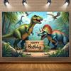 Jurassic Dinosaur Theme Birthday Party Decorations Backdrop Dinosaur Jungle Supplies Background Poster Photography Prop Kid Gift
