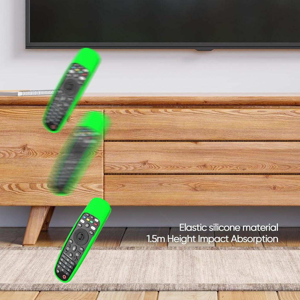 Case Cover for LG Remote MR20GA MR19BA MR18BA MR650A MR600, Silicone Skin Sleeve for LG Smart TV Magic Remote Control with Lanyard Glow in The Dark