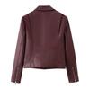 European and American Style, New Women's Clothing, Versatile Fashionable Casual Lapel Locomotive Leather Jacket Jacket