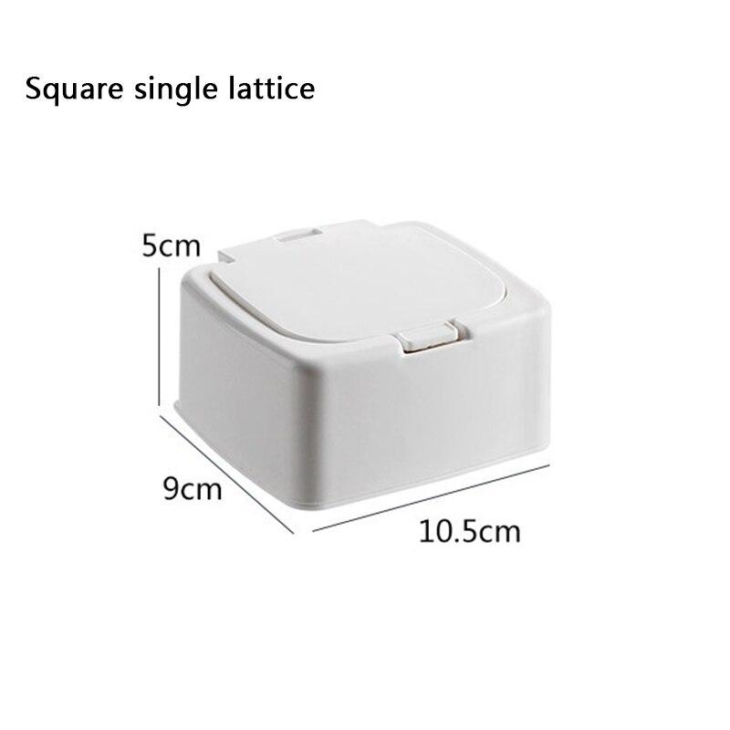 Desktop Mini With Cover Pop-up Window Cotton Swab Storage Box Cosmetic-Cotton Dustproof Student Sundries Plastic Finishing-Box