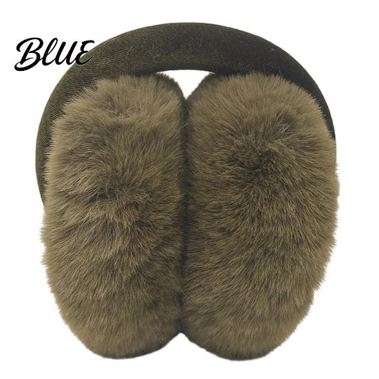 Soft Plush Earmuffs for Adults Women's Winter Ear Muffs Faux Rabbit Fur Warmers Thermal Covers Outdoor Walking Sports Commuting Fluffy Cold Weather