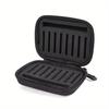 Portabale Fly Fishing Lure Spinner Spoon Bait Black Storage Box Professional 16 Slots Hard EVA Storage Case Container Bag