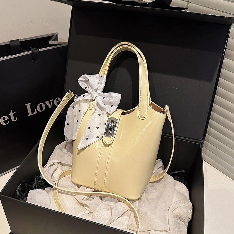 Summer new fashion silk scarf bucket bag mother and child bag portable shoulder messenger women's bag