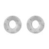 Geometric Alloy Earrings Women Irregular Circle Studs With Rhinestone Embellishment Gold