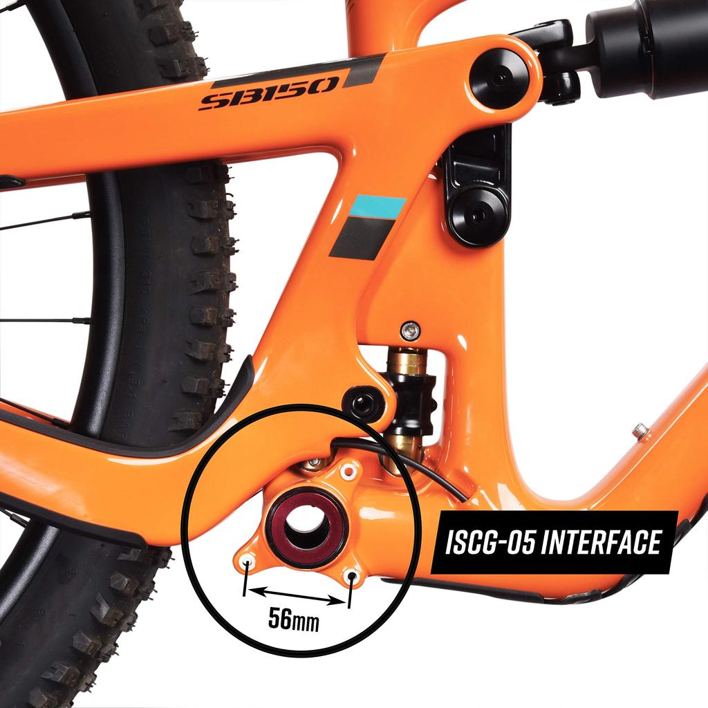 Funn Zippa DH MTB Chain ISCG05 BSA Type BB Bicycle, Guide, Mount, (red)