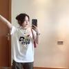 Women's Summer Retro Cartoon Print Loose Cotton T-Shirt