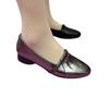 New Fashion Pointed Single Shoes Women's 2025 Autumn Versatile Middle-aged and Elderly Soft Leather Soft Sole Not Tired Feet Shallow Mouth Mother Shoe
