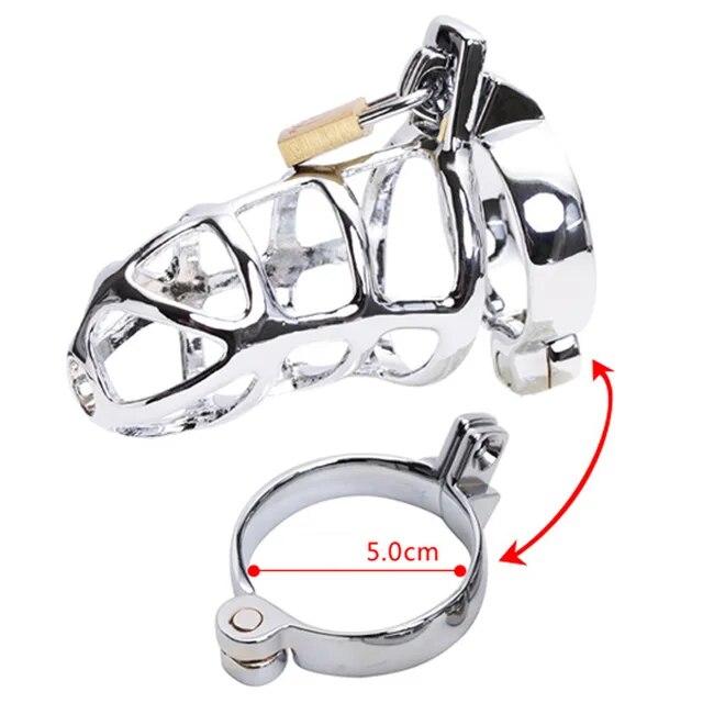 3 RINGS/KIT BDSM Sex Toy for Men Chastity Device Penis Lock Erotic Bondage Husband Loyalty Big Metal Cock Cage Gay Testicle Jewe