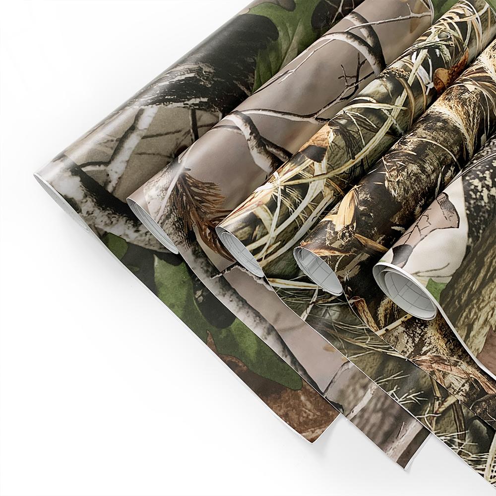 Cong Grass Camo Vinyl Film Car Sticker Bubble Free Woodland Natural Vinyl Wrap PVC Wrap Film Camouflage Vinyl Desert Stickers