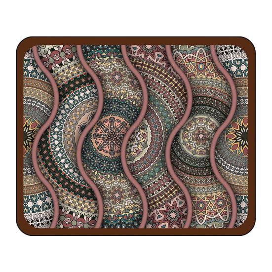 huaqianguhh Bohemian Dish Drying Mat, Super Absorbent Diatomaceous Earth Drainer Non-Slip Colorful Ethnic Heat Insulation Mat for Kitchen Counter