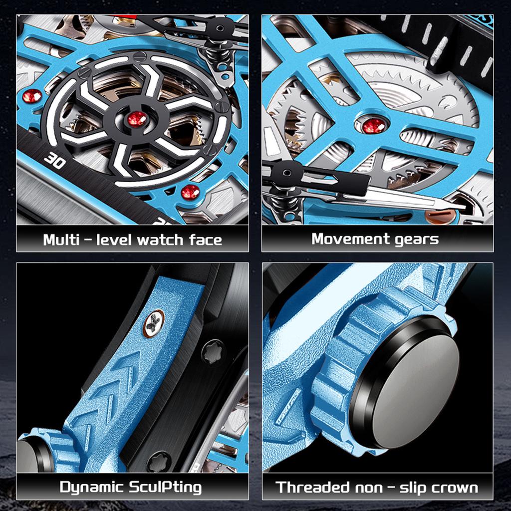 LIGE Men Watches Fashion Creative Mechanical Automatic Watches Luxury 50M Waterproof Luminous Man Watch Business Reloj Hombre