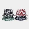 New Double-sided Coconut Tree Printed Bucket Hat Summer Outdoor Sun Protection Visor Hat Men and Women Travel Fashion Pot Hat