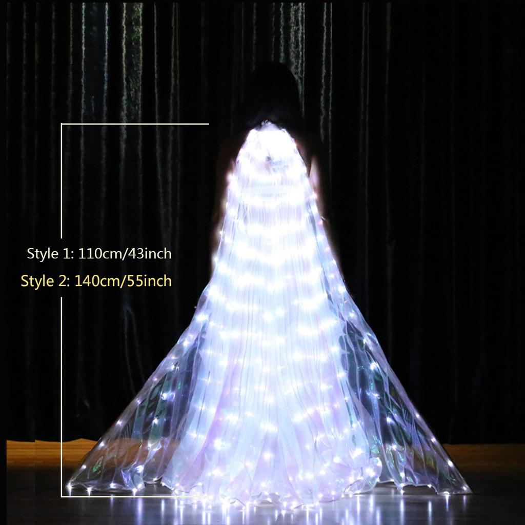 LED Cloak Glowing Wings Butterfly Dance Light Costume For Stage Performances Decoration Party Celebration Wedding Model Show