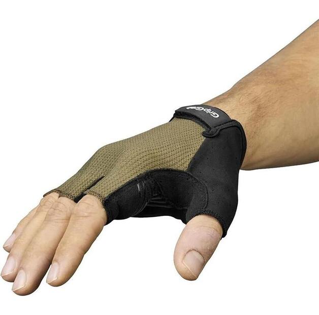 GripGrab Explr Padded Cycling Gloves (olive)