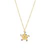 Necklace - LUXENTER - Ryaiss - 18-carat Yellow Gold Finish - Multicolored Zirconia - Length 42 Cm