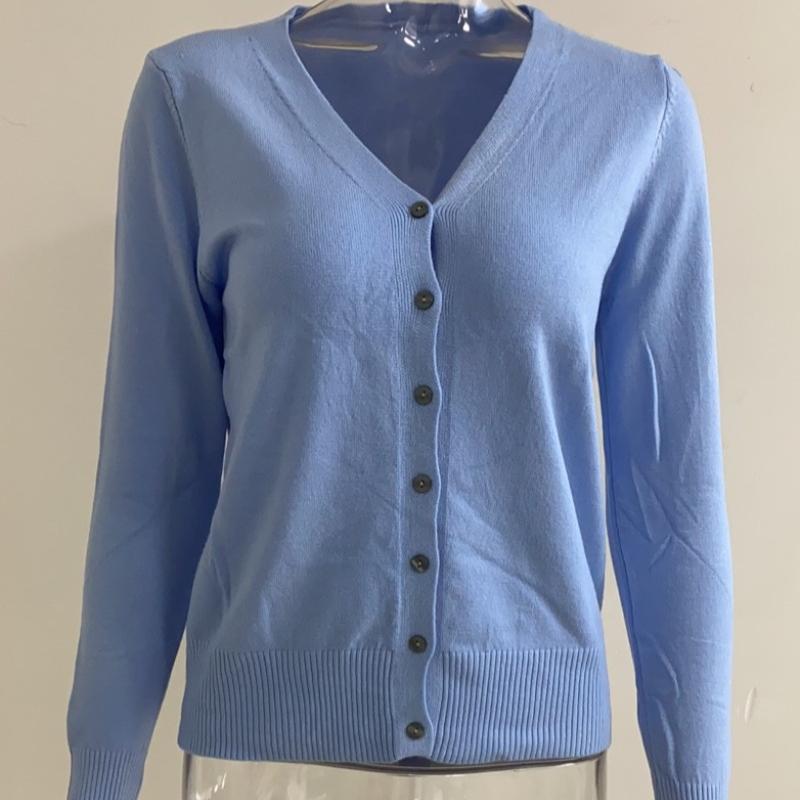 Jesień Nowy Slim Fit Casual Dzianinowy Kardigan Kobiety Moda Vintage Luźny Sweter z Dekoltem w Serek Kurtka Damska Zimowa Odzież Eleganckie Damskie Kardigany 25065