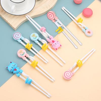 Bacchette da allenamento Cartone animato ergonomico Facile da pulire Strumento di apprendimento divertente ed efficace Bacchette per esercitarsi nel bambino
