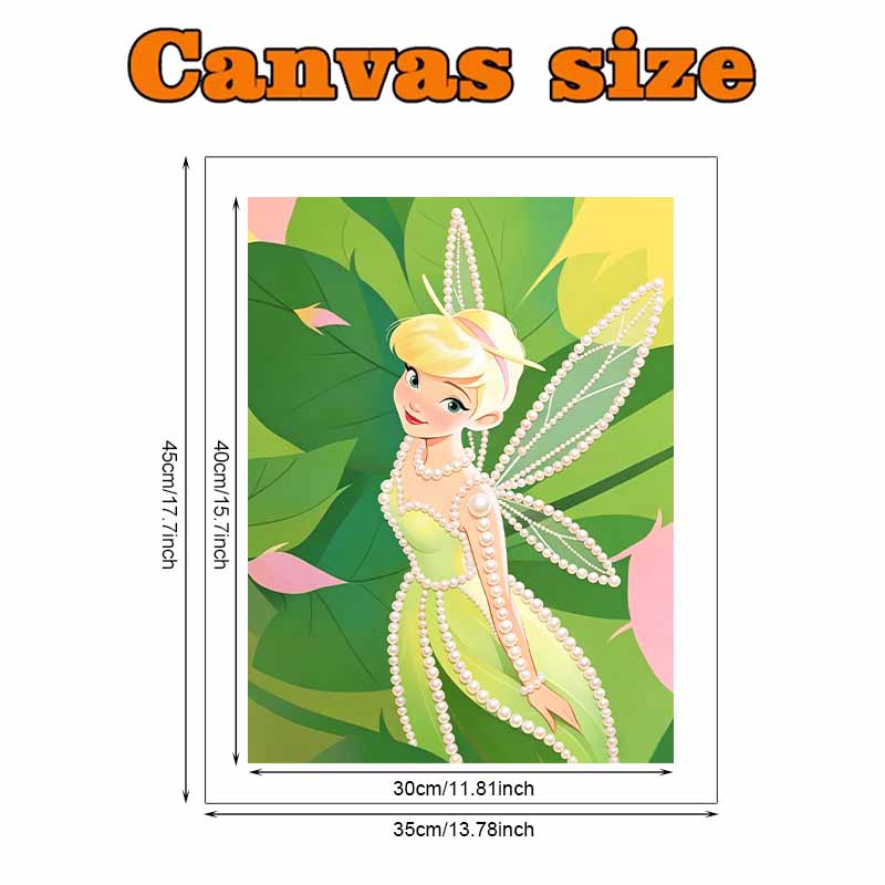Disney Pearl Art Tinker Bell DIY Pearl Painting Kit Pearl Art Wall Decor Suitable for Home Office Handmade Gift