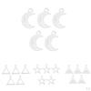 5 Pcs Sterling Silver Earring Beads Charms Pendant For Bracelet Chain Jewelry Making