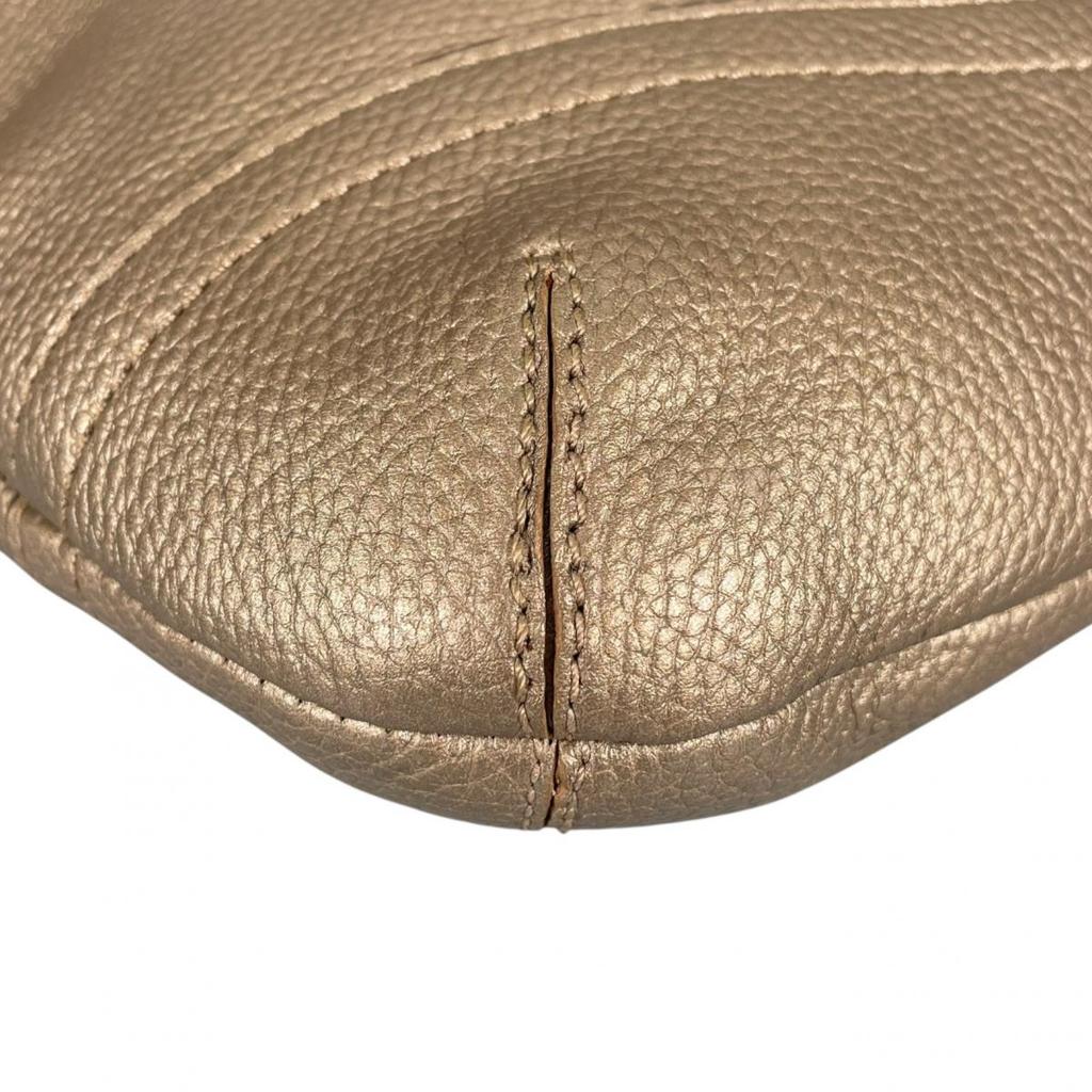 COACH Soho Graboutin leather Shoulder Bag leather gold Women F16514 Used