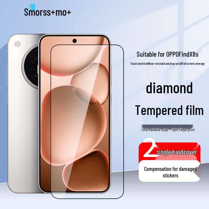 Smorss Bildschirmschutz und Objektivschutz für OPPO Find X Serie