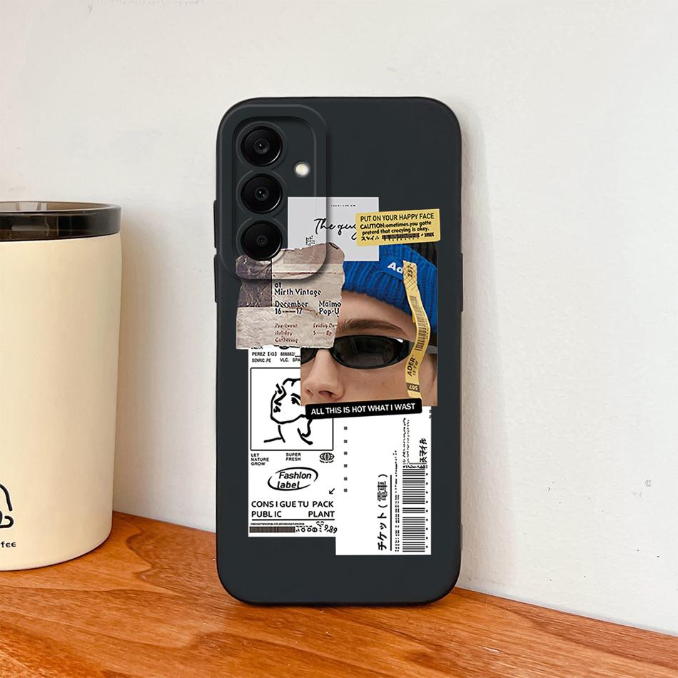 For Samsung Galaxy A37 A57 A17 A07 Phone Case Cute Astronaut Smooth Liquid Silicone Full Coverage Anti Drop Soft Durable Bumper
