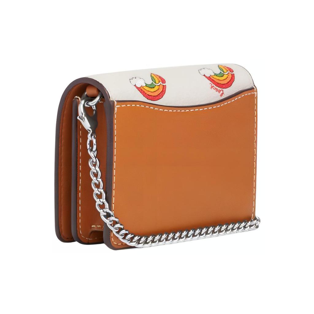 New COACH Cow Leather Wallet, Handbag, Crossbody Bag, Shoulder Bag Women's White CK391-SVCAH