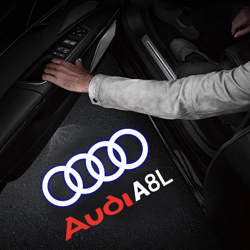 For Audi S4 Car Door AUDI Welcome Light Led HD Projector Lamp For Audi A3 A4 B8 8P 8V A6 C7 A5 Q5 B7 B6 SLINE QUTTRO RS Q3 Q7 S3 S4 S5 S6 S8