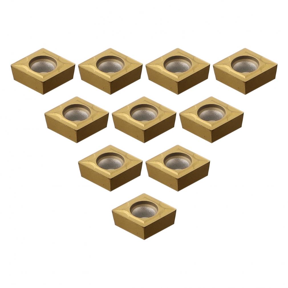 AU 10 STÜCKE CCMT09T304 VP15TF Hartmetalleinsätze CCMT 09 T3/CCMT32.51 Einsatzsatz