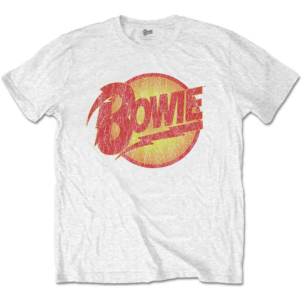 David Bowie Vintage Diamond Dogs Logo T-Shirt White New Unisex T-Shirt M
