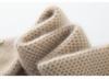 Undyed 100% Pure Cashmere Women's Honeycomb Knit Neck Gaiter - Ultra Soft, Fluffy, Korean Style Warm Scarf.