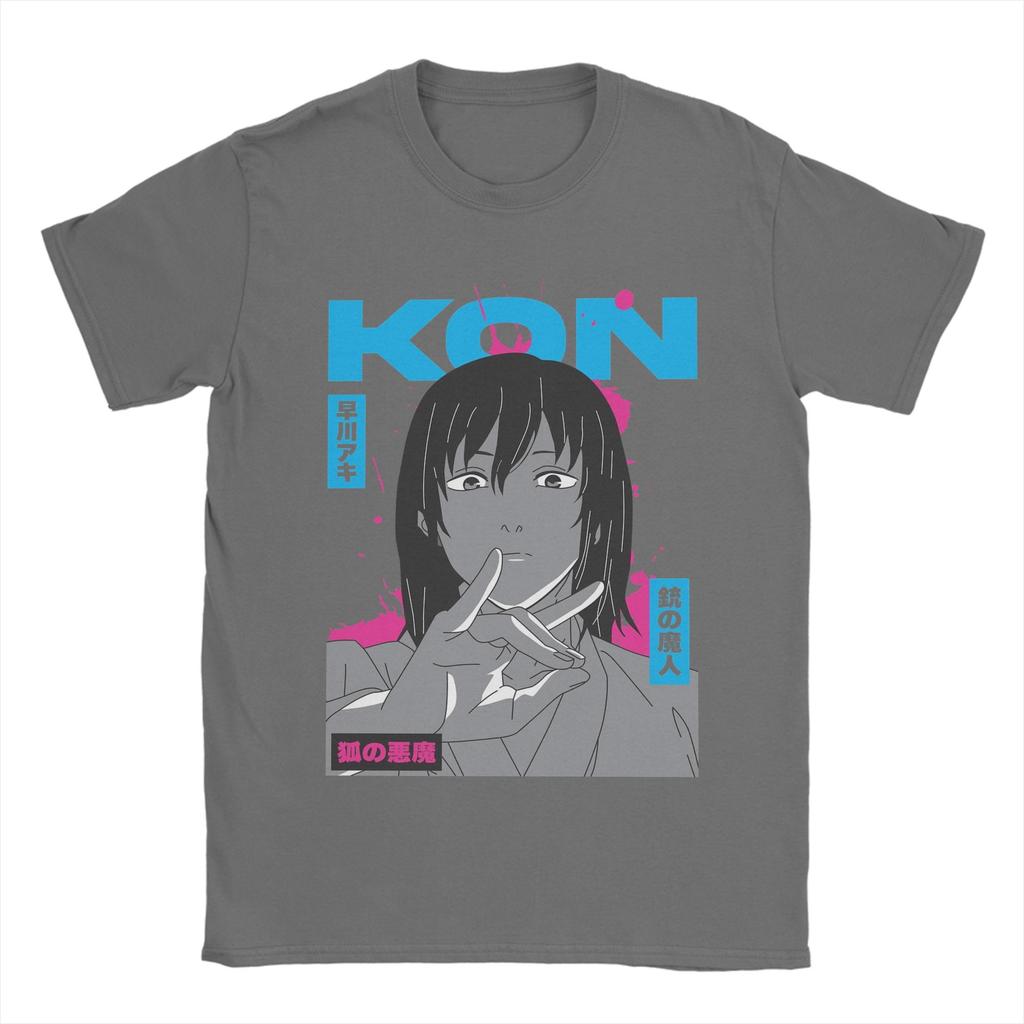 Kon Technique Reze Chainsaw Man Japanese Manga Men's T Shirts Novelty Tees Short Sleeve O Neck T-Shirt Cotton Plus Size Clothes