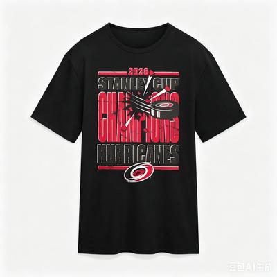 Carolina 2026 Ice Hockey Champions Tshirt Unisex Unisex Summer Cotton Clothing Round Neck Short Sleeved Shirt Streetwear Fan Gifts