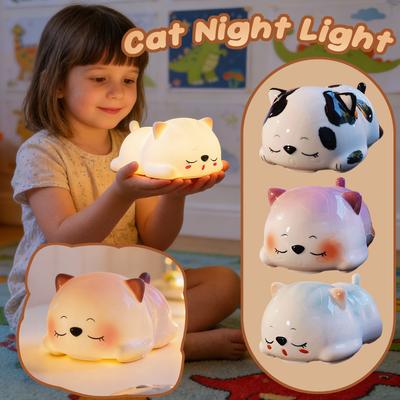 Cute Animal Night Light, -Sensitive Color-Changing, Rechargeable Bedside Light, Suitable For Children's Comfort Lighting And Decoration.